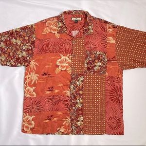 Tommy Bahama Mens Patchwork Button Up Tee ☀️